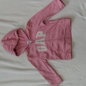 Pink and White Baby Gap Hoodie 18-24 months